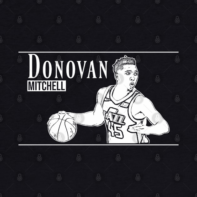 Donovan Mitchell | White by Aloenalone